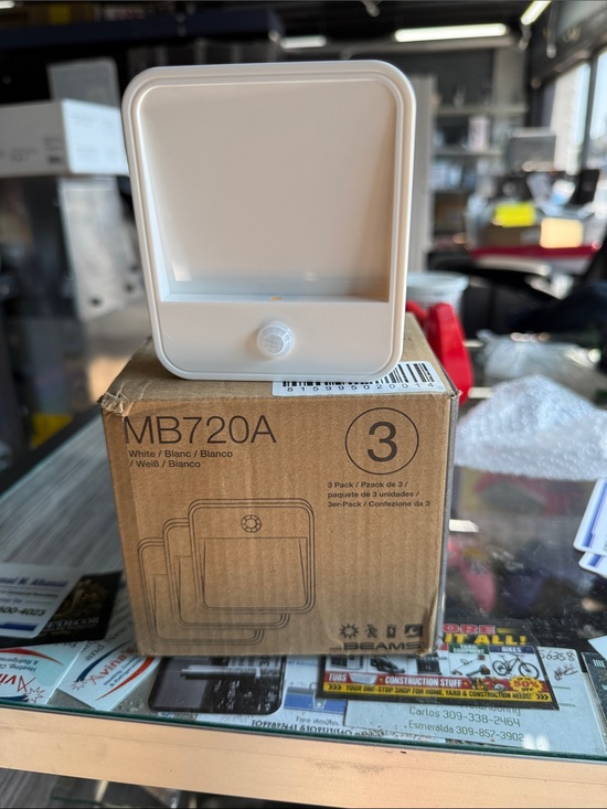 Beams Other - MB720A White Motion Sensor LED Night Light - 3 Pack